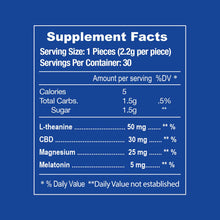 Load image into Gallery viewer, E-Z Nite Sleep CBD+Melatonin Gummies 900mg (30ct)