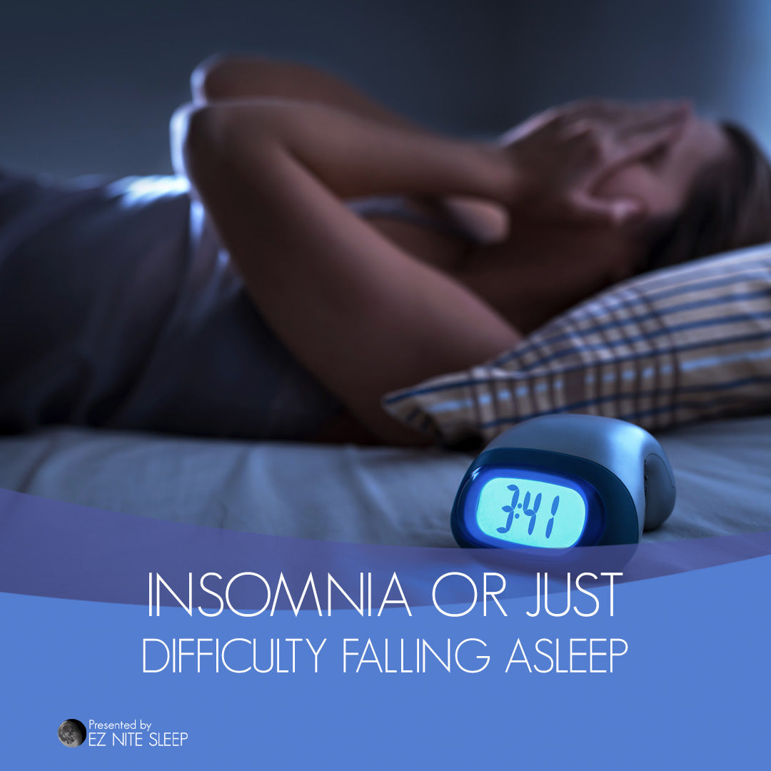 Understanding Insomnia vs. Difficulty Falling Asleep: What's the Difference?