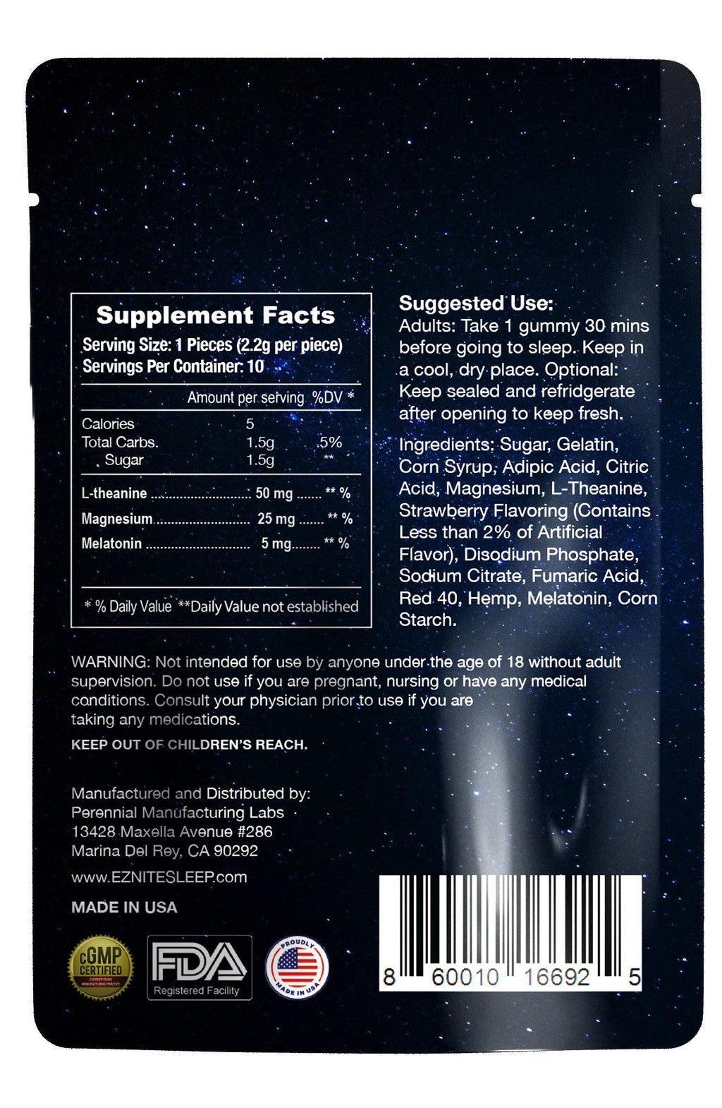 Extra Strength Sleep Gummy 10ct