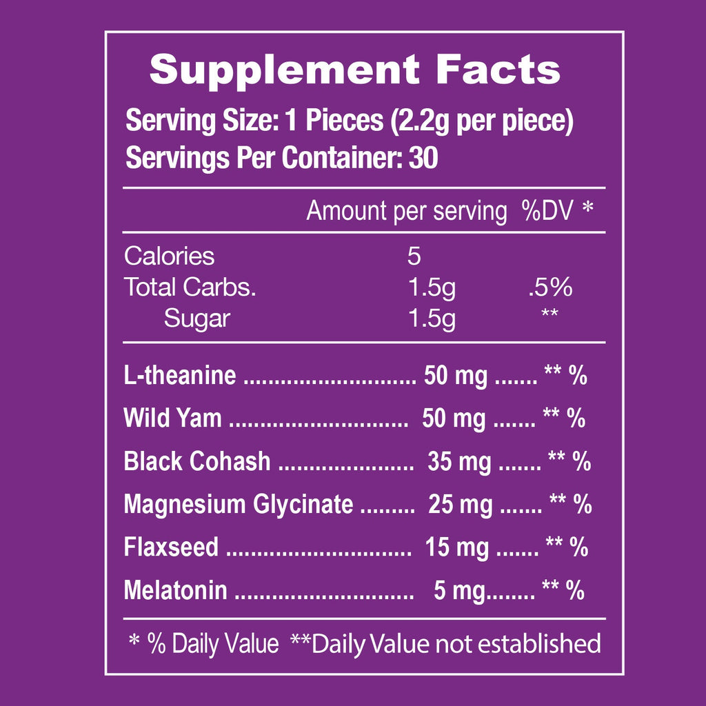 Menopause Sleep Vegan Gummy 1 month Supply