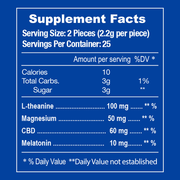 E-Z Nite Sleep CBD+Melatonin Gummies 1500mg (50ct)