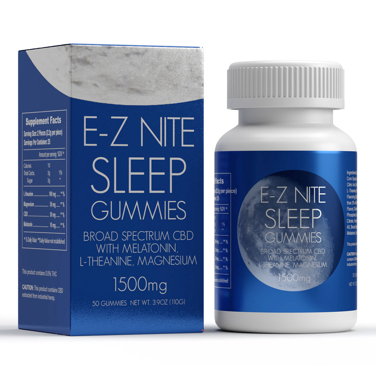 E-Z Nite Sleep CBD+Melatonin Gummies 1500mg (50ct)