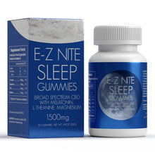 Load image into Gallery viewer, E-Z Nite Sleep CBD+Melatonin Gummies 1500mg (50ct)

